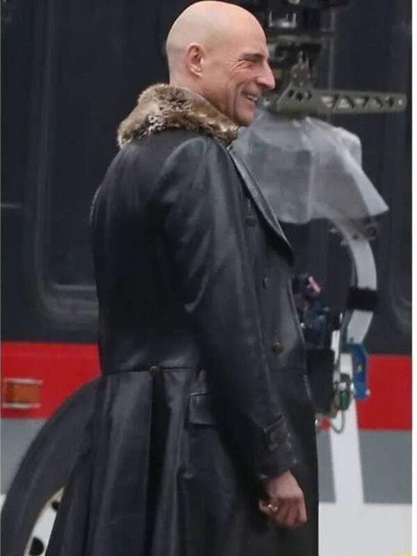 Shazam Dr Thaddeus Sivana Leather Long Trench Coat