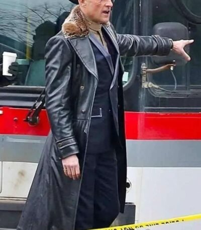 Shazam Dr Thaddeus Sivana Leather Long Trench Coat