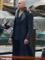 Shazam Dr Thaddeus Sivana Leather Long Trench Coat