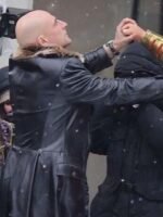 Shazam Dr Thaddeus Sivana Leather Long Trench Coat