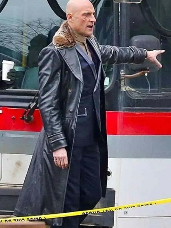 Shazam Dr Thaddeus Sivana Leather Long Trench Coat