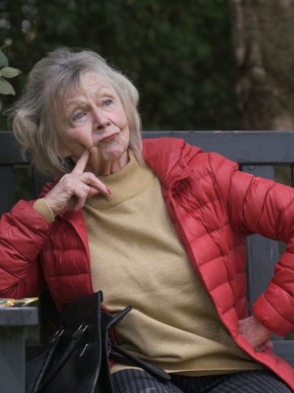 Sheila Reid Love Without Walls Red Puffer Jacket
