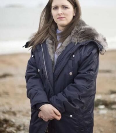 Shetland DS Alison McIntosh Blue Hooded Jacket