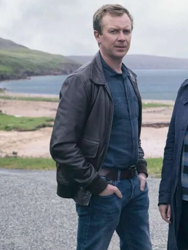 Shetland S05 DC Sandy Wilson Brown Leather Jacket