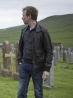 Shetland S05 DC Sandy Wilson Brown Leather Jacket
