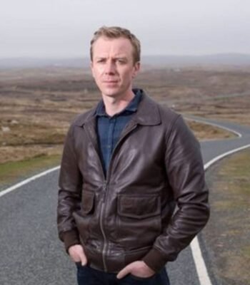 Shetland S05 DC Sandy Wilson Brown Leather Jacket