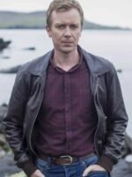 Shetland S05 DC Sandy Wilson Brown Leather Jacket