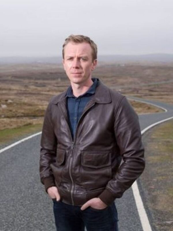 Shetland S05 DC Sandy Wilson Brown Leather Jacket