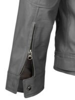 Shia Labeouf Transformers 3 Grey Leather Jacket