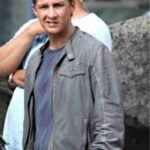 Shia Labeouf Transformers 3 Grey Leather Jacket