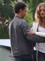 Shia Labeouf Transformers 3 Grey Leather Jacket