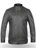 Shia Labeouf Transformers 3 Grey Leather Jacket