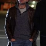 Shoresy Ted Hitchcock Brown Leather Coat