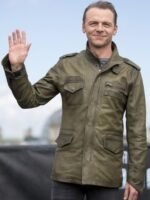 Simon Pegg Star Trek Oval Green Jacket