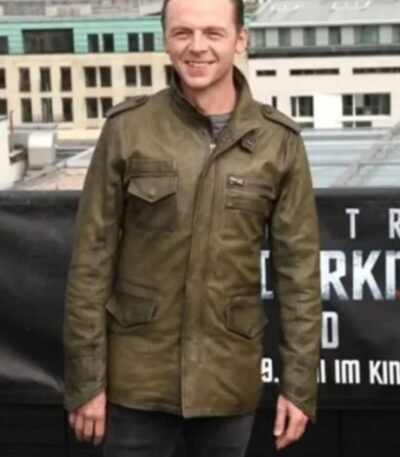 Simon Pegg Star Trek Oval Green Jacket