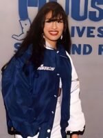 Singer Selena Quintanilla Blue Bomber Jacket