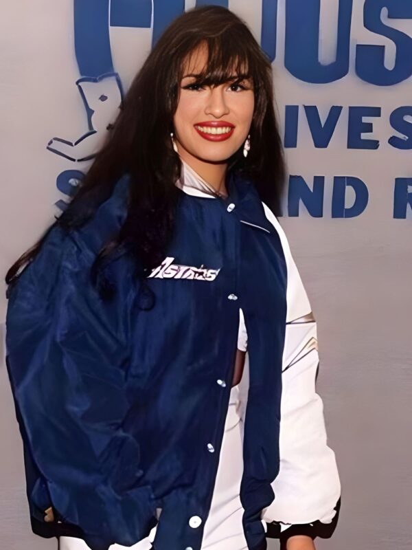 Singer Selena Quintanilla Blue Bomber Jacket