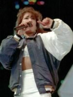 Singer Selena Quintanilla Blue Bomber Jacket