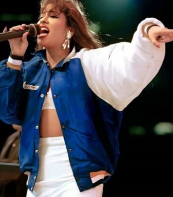 Singer Selena Quintanilla Blue Bomber Jacket