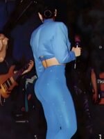 Singer Selena Quintanilla Blue Cropped Jacket