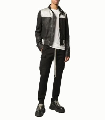 Slim Fit Biker Black Jacket