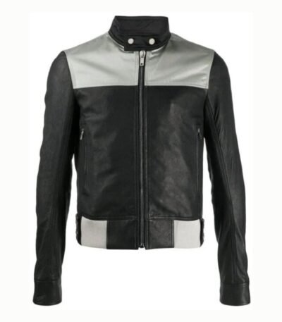 Slim Fit Biker Black Jacket