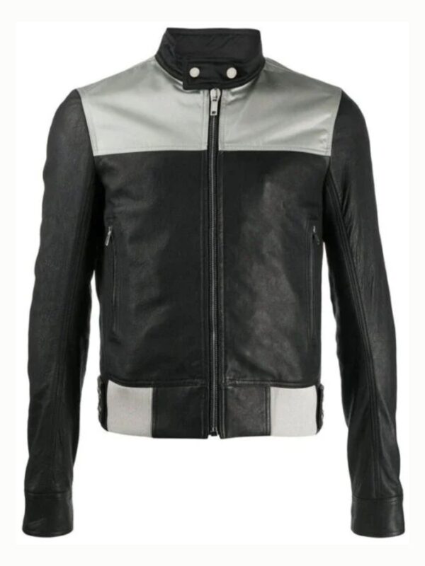 Slim Fit Biker Black Jacket