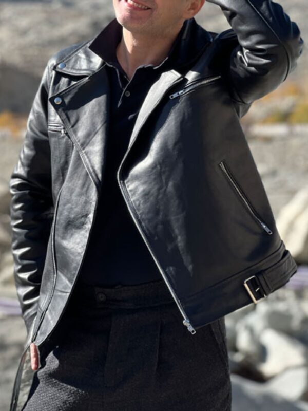 Slim Fit Leather Jacket Biker