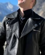 Slim Fit Leather Jacket Biker