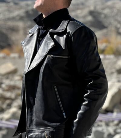 Slim Fit Leather Jacket Biker