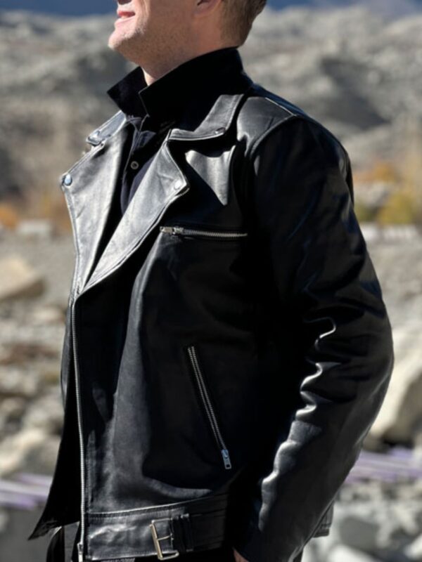 Slim Fit Leather Jacket Biker