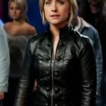 Smallville Chloe Sullivan Leather Black Jacket