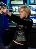 Smallville Chloe Sullivan Leather Black Jacket