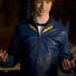 Smallville Garth Ranzz Blue Costume Leather Jacket