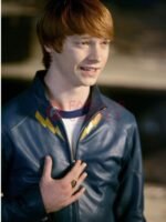 Smallville Garth Ranzz Blue Costume Leather Jacket