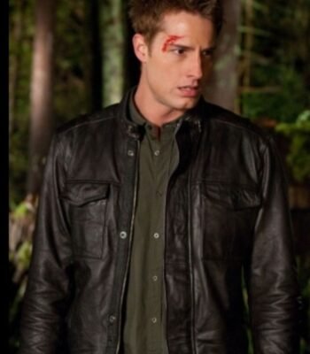 Smallville Justin Hartley Black Leather Jacket
