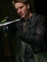 Smallville Justin Hartley Black Leather Jacket