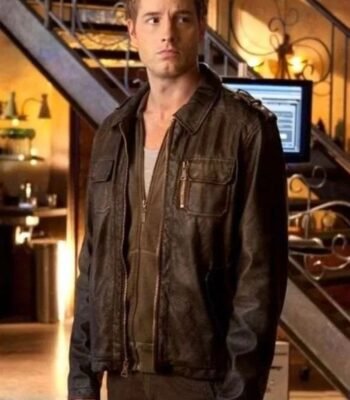 Smallville Justin Hartley Black Leather Jacket