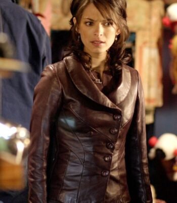 Smallville Lana Lang Maroon Leather Jacket