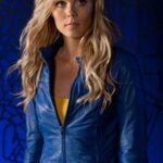 Smallville Supergirl Kara Kent Blue Leather Jacket