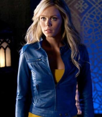 Smallville Supergirl Kara Kent Blue Leather Jacket