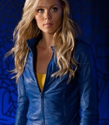 Smallville Supergirl Kara Kent Blue Leather Jacket