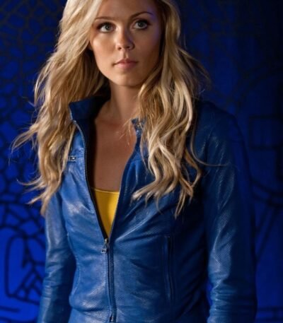 Smallville Supergirl Kara Kent Blue Leather Jacket