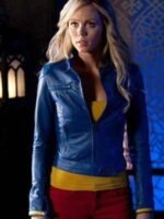 Smallville Supergirl Kara Kent Blue Leather Jacket