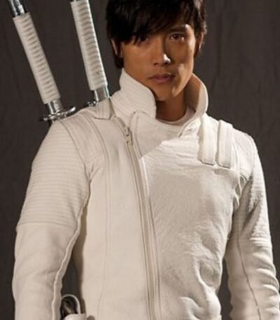 Snake Eyes G.I. Joe Origins Warrior White Leather Jacket
