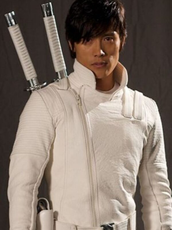Snake Eyes G.I. Joe Origins Warrior White Leather Jacket