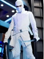 Snake Eyes G.I. Joe Origins Warrior White Leather Jacket