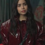 Sofia Carson Feel The Beat Maroon Jacket