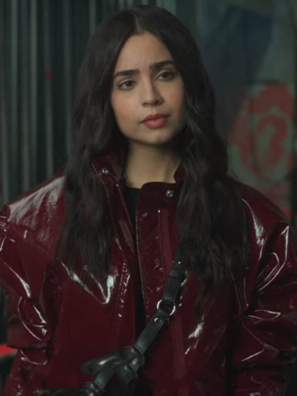 Sofia Carson Feel The Beat Maroon Jacket