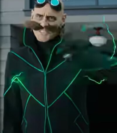 Sonic The Hedgehog 2 Dr. Ivo Robotnik Black Long Coat